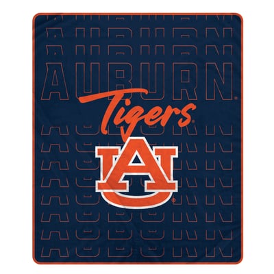 Auburn Tigers Pegasus Echo Script Fade 50" x 60" Ultra Soft Throw Blanket