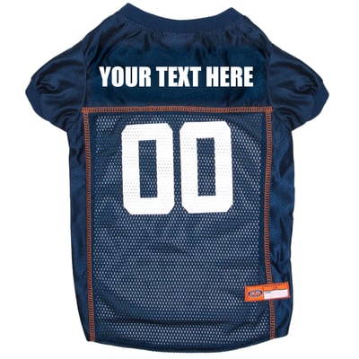 Auburn Tigers Pets First Personalized Pet Jersey - Navy