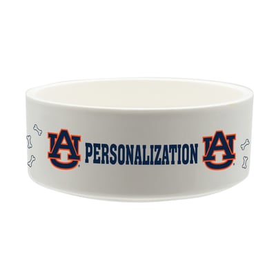 Auburn Tigers The Memory Company 35oz. Personalized Ceramic Pet Bowl