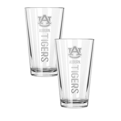 Auburn Tigers The Memory Company Two-Piece 16oz. Pinnacle Pint Glass Set