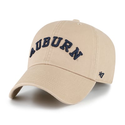  Auburn Tigers '47 Unisex Vault Clean Up Adjustable Hat - Khaki