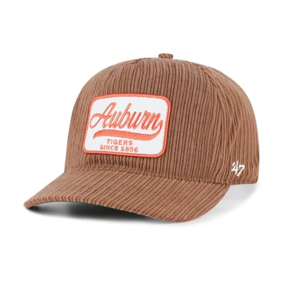 Auburn Tigers '47 Unisex Corduroy Patch Hitch Adjustable Hat - Brown