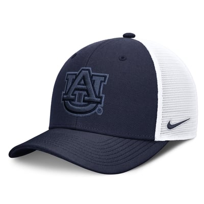  Auburn Tigers Nike Unisex Tonal Dri-FIT Rise Trucker Adjustable Hat - Navy