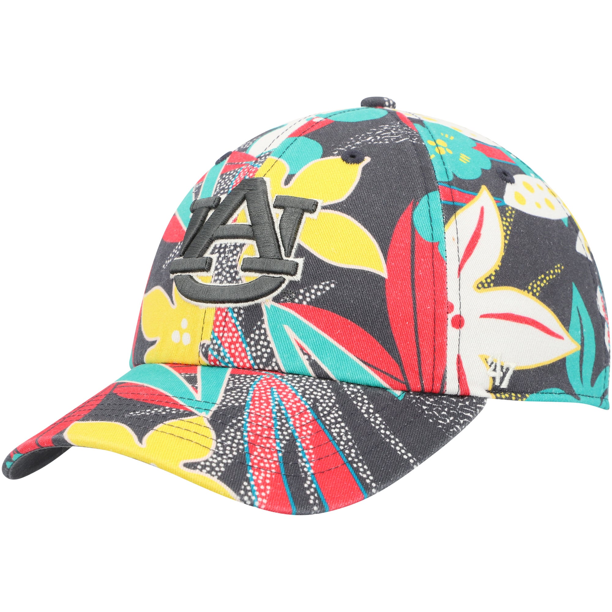 \'47 Hat Womens Adjustable Clean Up Auburn Tigers Floral Multi Color Cotton Cap Auburn Tigers  main image 3