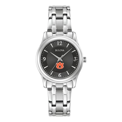 Auburn Tigers Bulova Women's Corporate Collection Stainless Steel Watch - Black