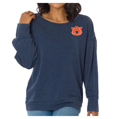 Auburn Tigers Flying Colors Apparel Women's Impressions Brooklyn Sweatshirt - Navy
