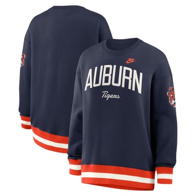  Auburn Tigers Nike Women's Oversized Legacy Arch Phoenix Sweatshirt - Navy