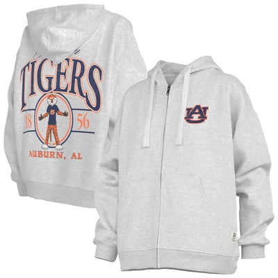  Auburn Tigers Pressbox Women's Janise Full-Zip Hoodie - Heather Gray