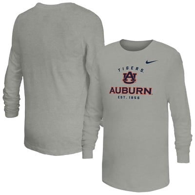  Auburn Tigers Nike Youth Legend Dri-FIT Long Sleeve T-Shirt - Gray