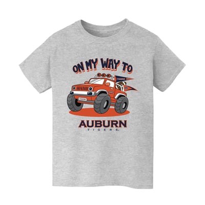 Auburn Tigers Vive La Fete Youth On My Way T-Shirt - Gray