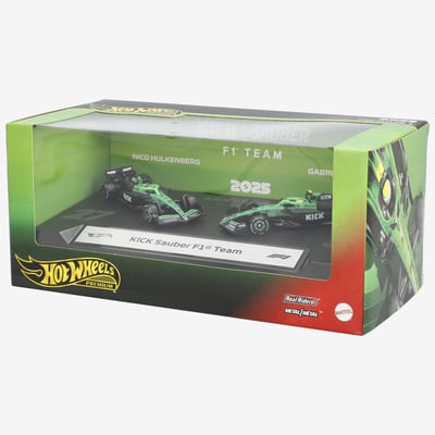 Nico Hulkenberg & Gabriel Bortoleto Audi Mattel Premium Formula 1 2025 2-Pack 1:64 Scale Racecars