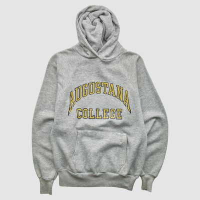 Augustana Vikings 80s Hooded Pullover Sweatshirt - Heather Gray - XS by Fanatics Real Vintage