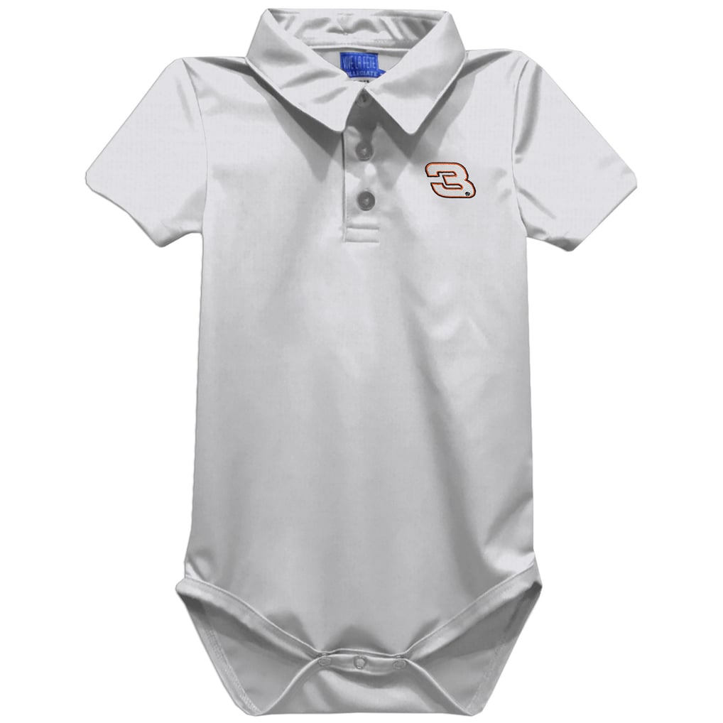 Austin Dillon Vive La Fete Infant Polo Bodysuit - White