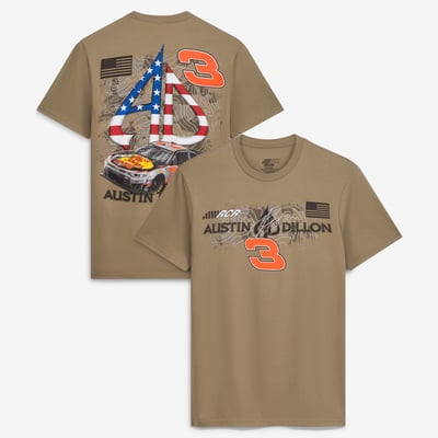  Austin Dillon Richard Childress Racing Team Collection #3 Bass Pro Shops T-Shirt - Brown