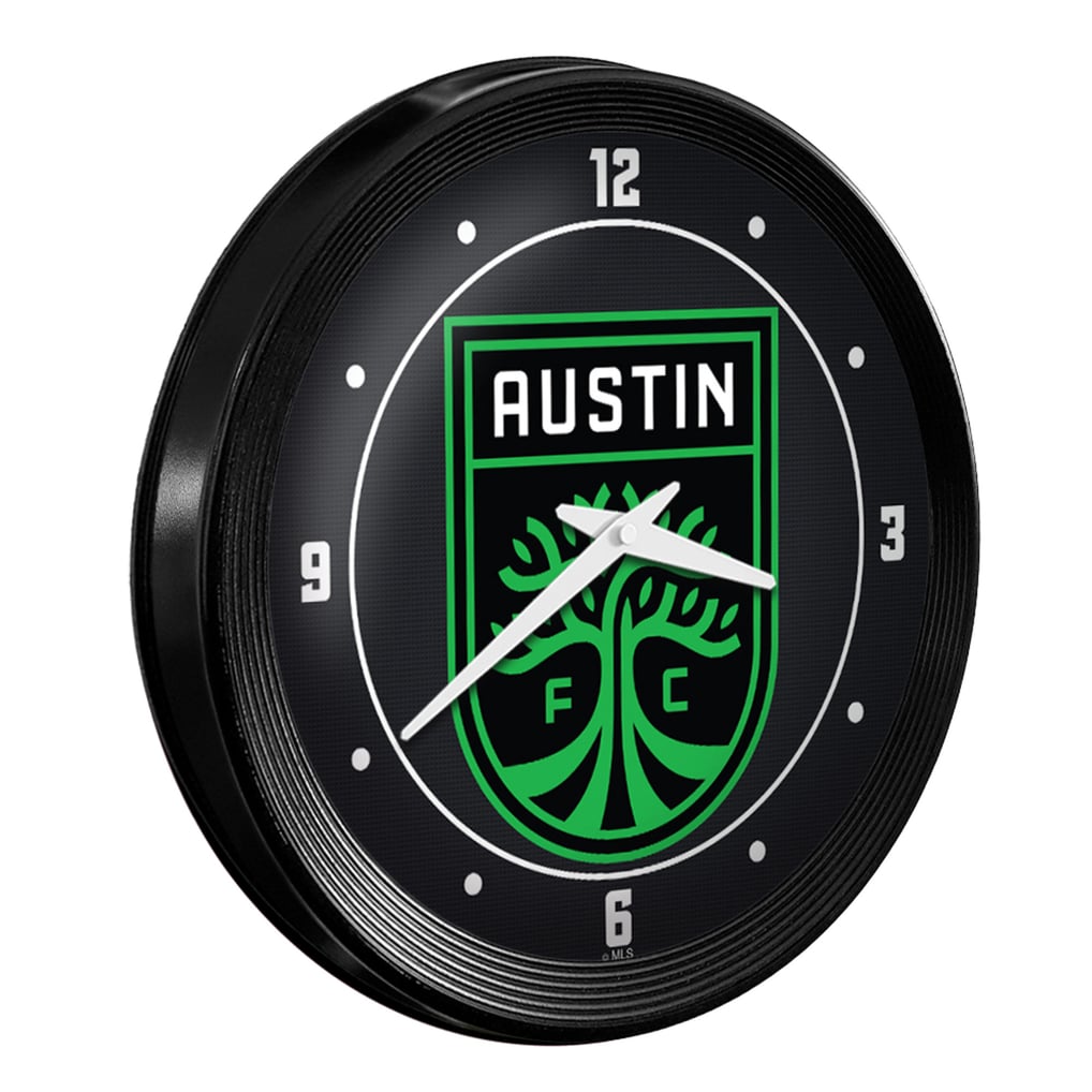 Austin FC 15" Ribbed Frame Wall Clock