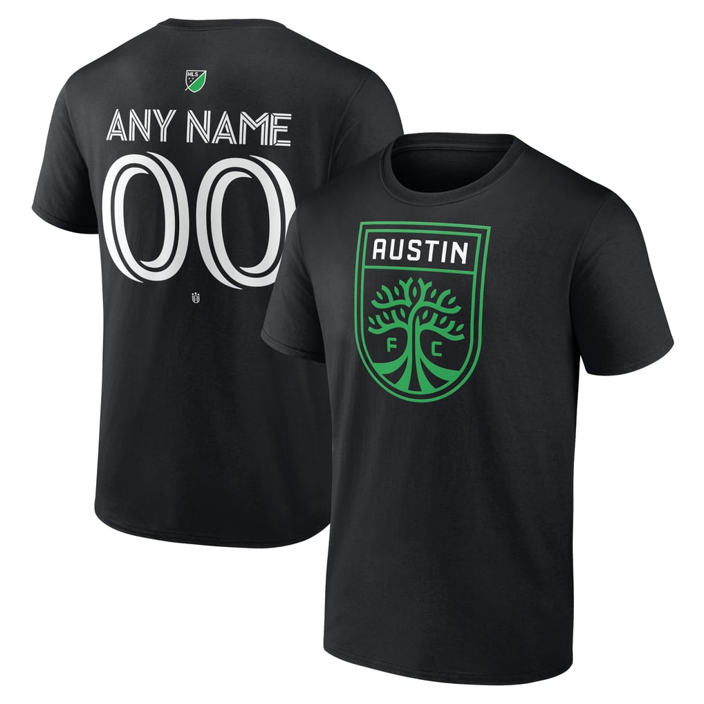 Austin FC Custom Team Authentic T-Shirt - Black