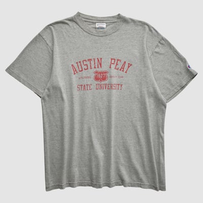 Austin Peay State University Champion 2000s T-shirt - Heather Gray - M by Fanatics Real Vintage