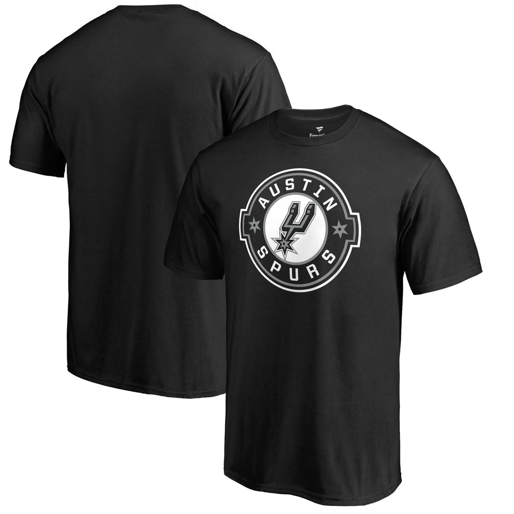Austin Spurs Primary Logo T-Shirt - Black