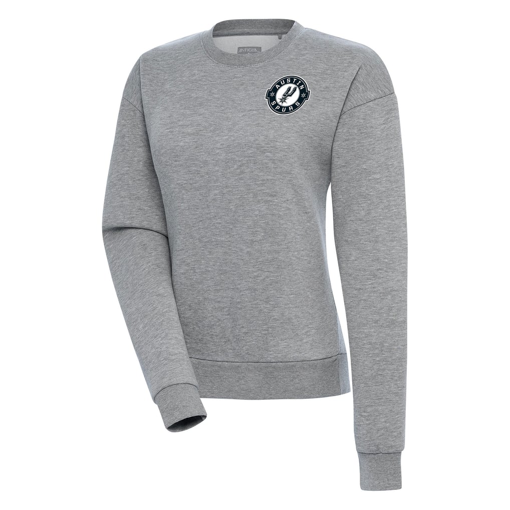 Austin Spurs Antigua Women's Victory Pullover Sweatshirt - Heather Gray