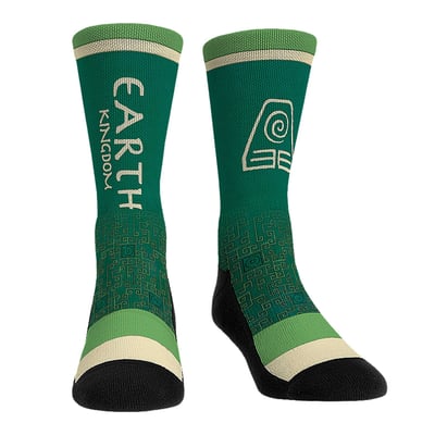  Avatar: The Last Airbender Rock Em Unisex Earth Kingdom Jersey Crew Socks