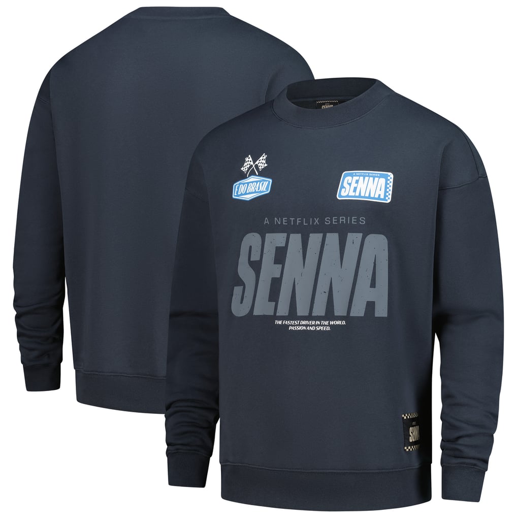 Ayrton Senna Unisex F1 Oversized Sweatshirt - Graphite