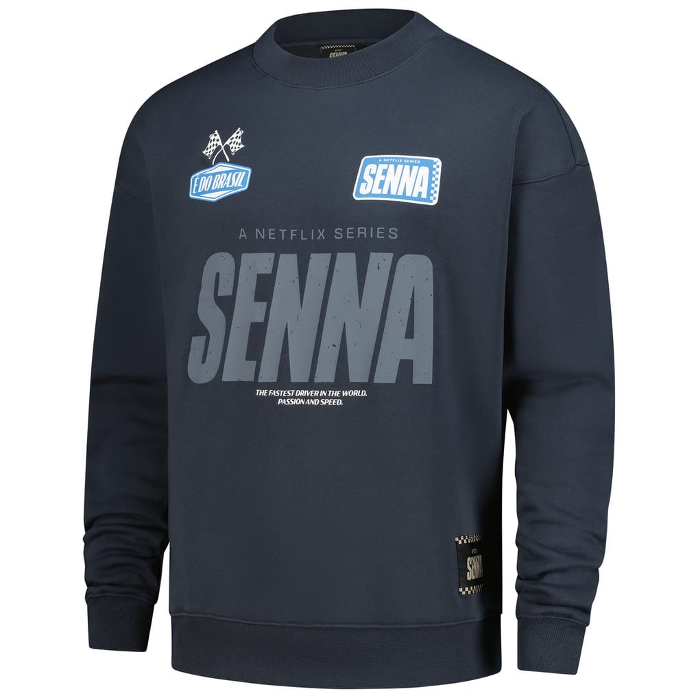 Ayrton Senna Unisex F1 Oversized Sweatshirt - Graphite