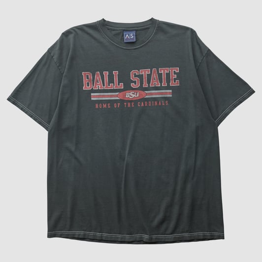 Ball State Cardinals AS Sports 2000s T-shirt - Black - XL by Fanatics Real Vintage