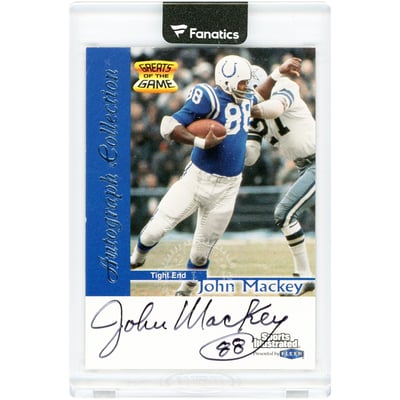 John Mackey Baltimore Colts Autographed 1999 Fleer Greats Of The Game #NNO Card