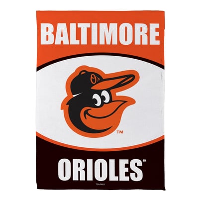  Baltimore Orioles 12.5" x 28" Scoped Logo Double-Sided Suede Garden Flag