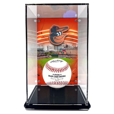  Baltimore Orioles Fanatics Authentic Tall Baseball Display Case with Image