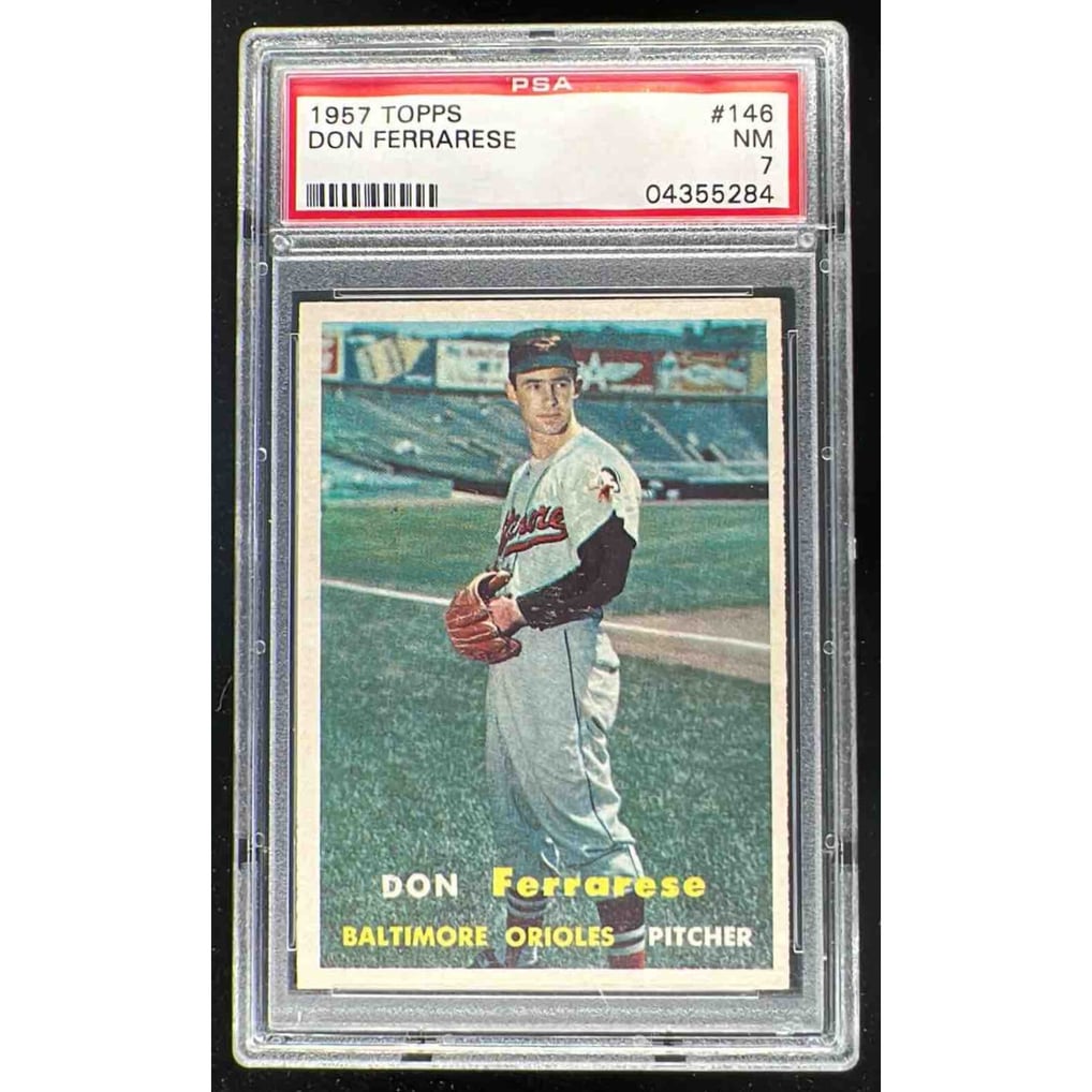 1957 Topps #146 Don Ferrarese PSA 7