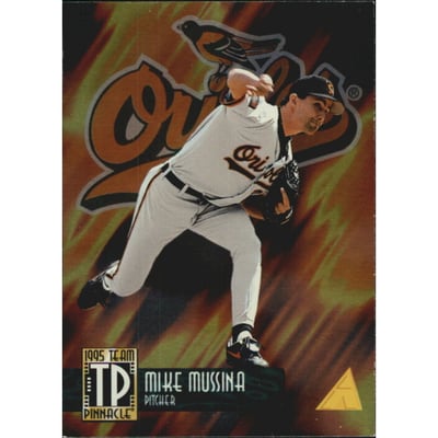 1995 Pinnacle Team Pinnacle Dufex Back #TP1 Mike Mussina/Greg Maddux