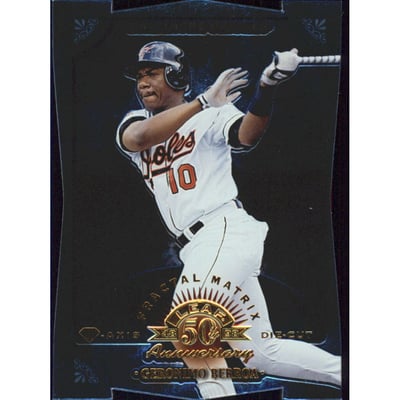 1998 Leaf Fractal Diamond Axis #47 Geronimo Berroa