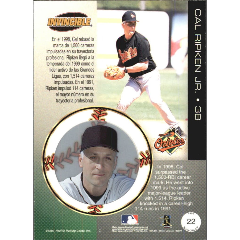 1999 Pacific Invincible #22 Cal Ripken