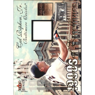 2001 Fleer Premium Decades of Excellence Memorabilia #15 Cal Ripken Jsy SP/50