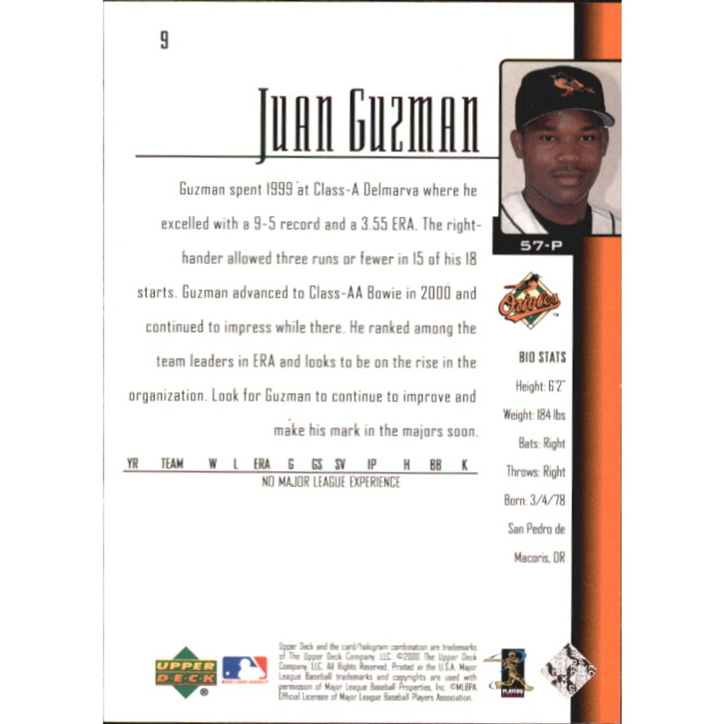 2001 Upper Deck Exclusives Silver #9 Juan Guzman SR