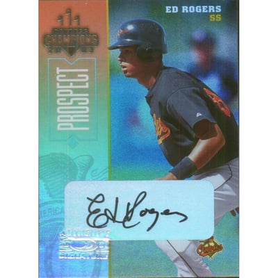 2003 Donruss Champions Autographs #29 Ed Rogers/305