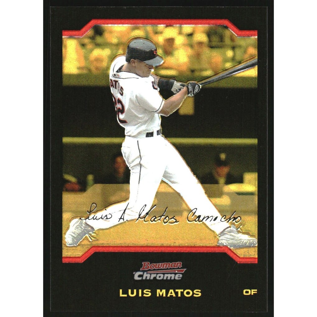 2004 Bowman Chrome Gold Refractors #134 Luis Matos