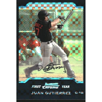 2004 Bowman Chrome X-Fractors #283 Juan Gutierrez