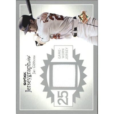 2004 SkyBox Autographics Jerseygraphics Silver #JG2 Jay Gibbons
