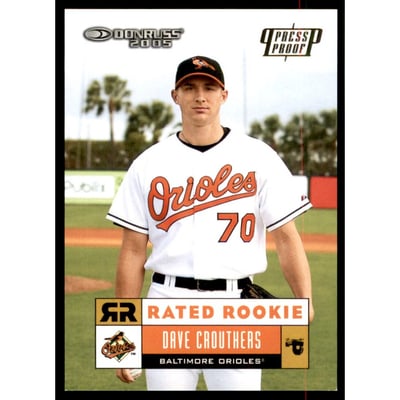 2005 Donruss Press Proofs Gold #65 Dave Crouthers RR
