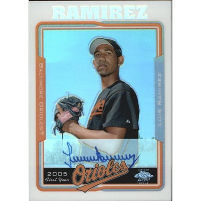 2005 Topps Chrome Refractors #232 Luis Ramirez FY AU