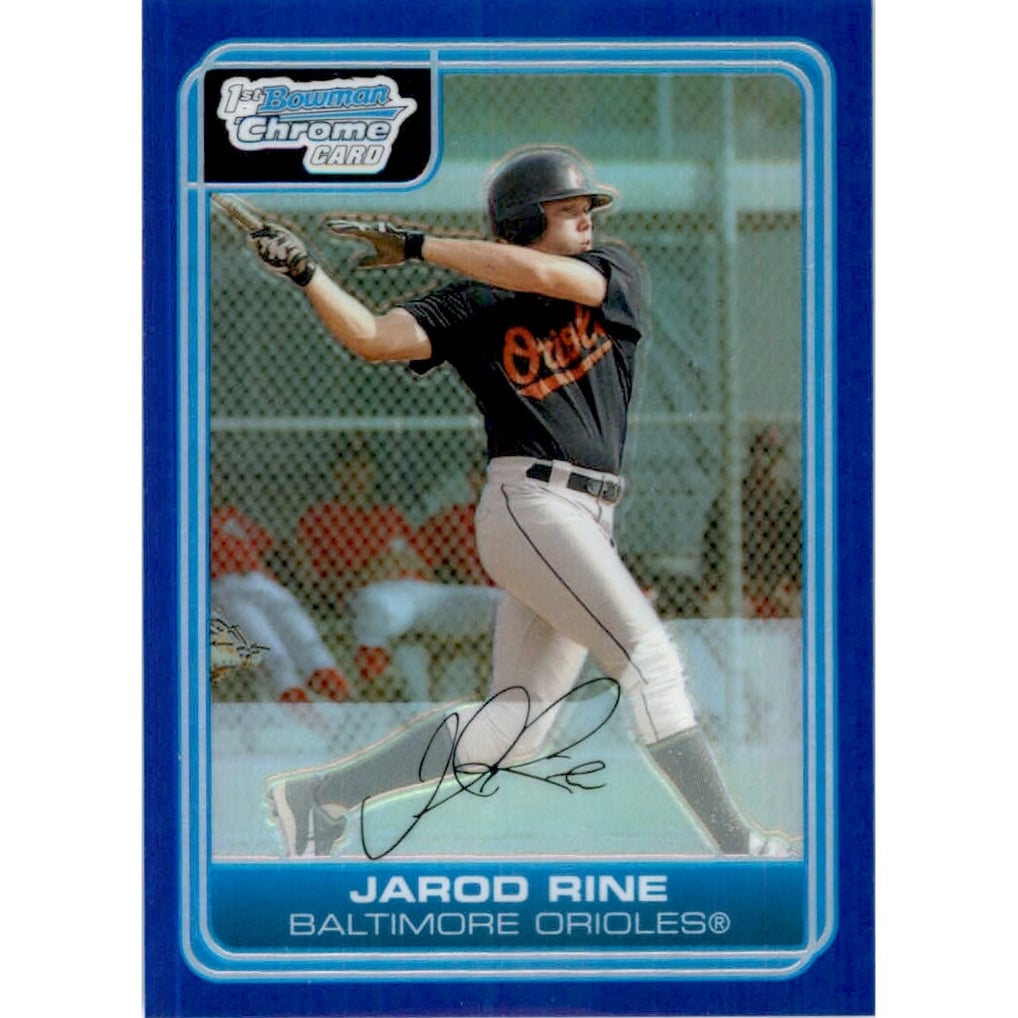 2006 Bowman Chrome Prospects Blue Refractors #BC61 Jarod Rine