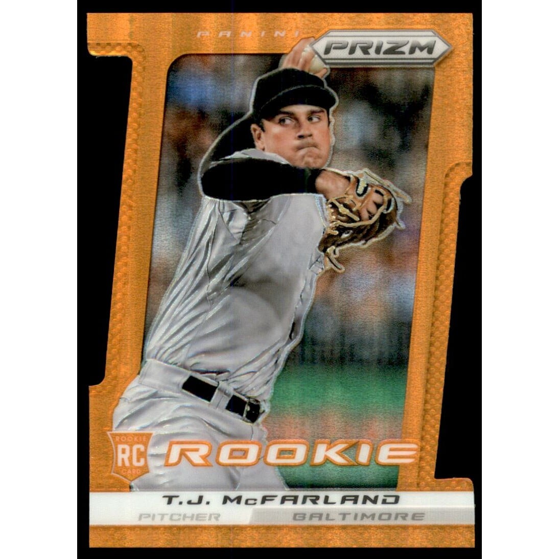 2013 Panini Prizm Prizms Orange Die-Cut #212 T.J. McFarland