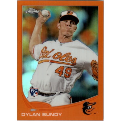 2013 Topps Chrome Orange Refractors #125 Dylan Bundy