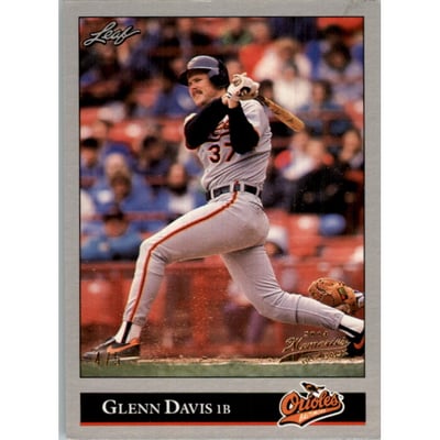 2014 Leaf Memories 92 Buyback Gold #316 Glenn Davis