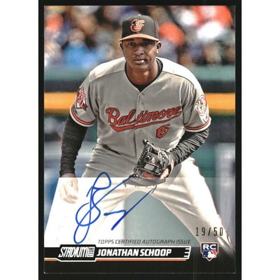 2014 Stadium Club Autographs Rainbow #SCAJSC Jonathan Schoop