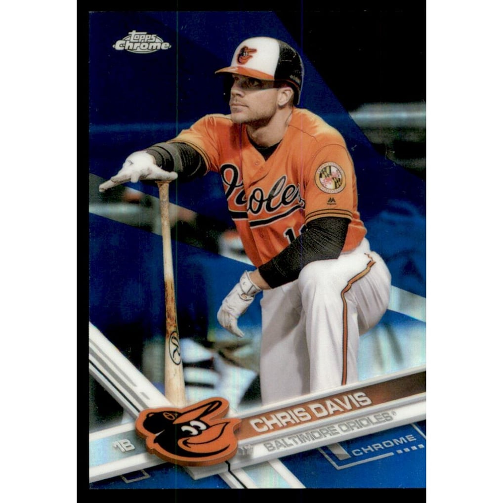 2017 Topps Chrome Blue Refractors #182 Chris Davis