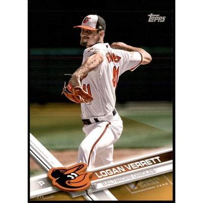 2017 Topps Update 5x7 Gold #US138 Logan Verrett