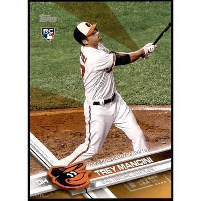 2017 Topps Update 5x7 Gold #US227 Trey Mancini